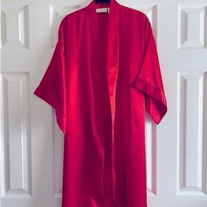 DELICATES SATIN ROBE ELEGANT LINGERIE ROMANTIC VALENTINE’S GIFT RETRO M